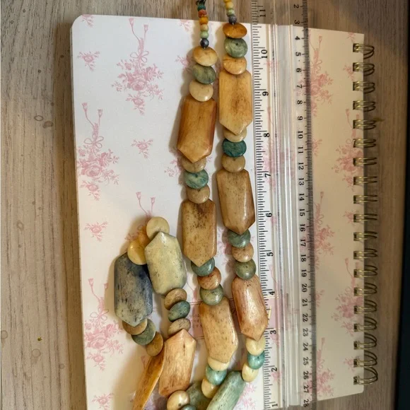 Handcrafted Multicolor Beaded Necklace - Picture 6 of 6